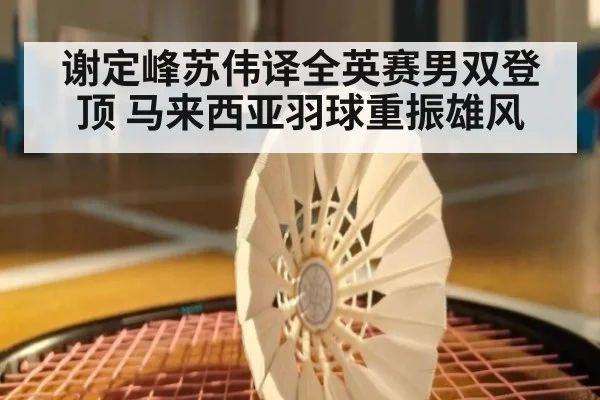 谢定峰苏伟译全英赛男双登顶 马来西亚羽球重振雄风